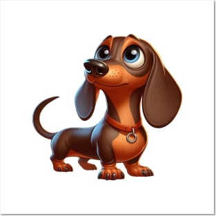 Cute Dachshund Posters and Art